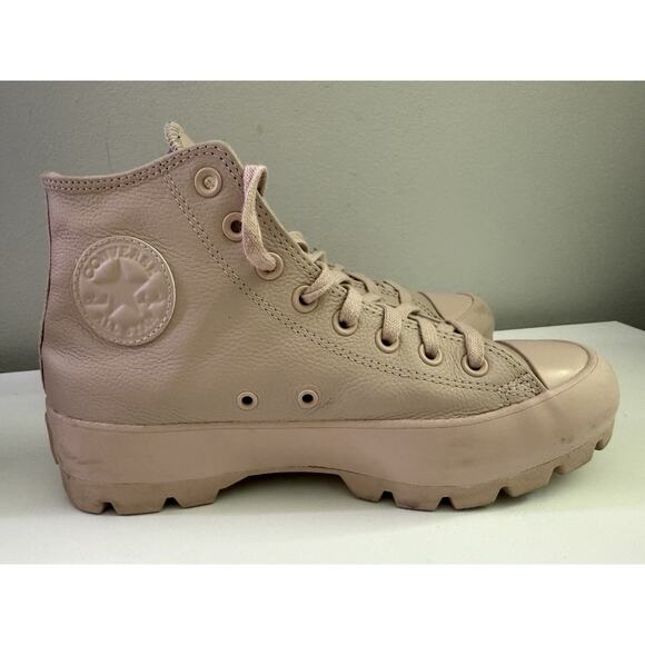 Converse Chuck Taylor All Star Lugged Stone Mauve Pink Platform Boots Womens 9 - Picture 1 of 13